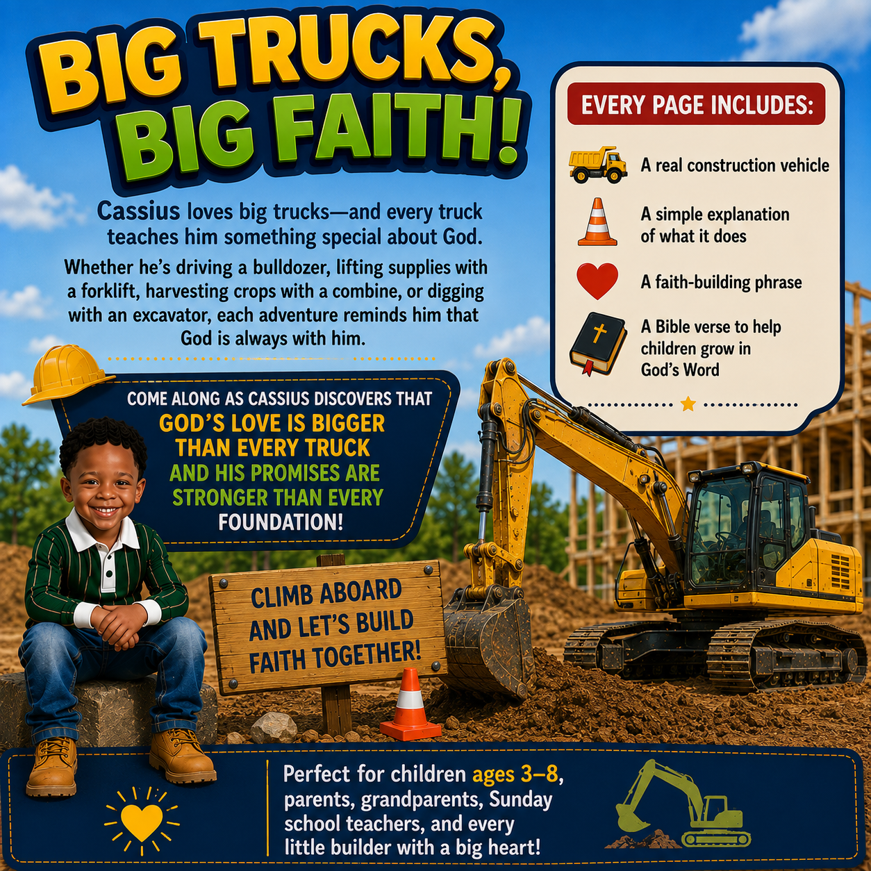Big Trucks Big Faith: A Faith Adventure About Big Trucks And A Big God!: