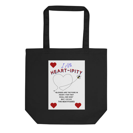 Eco Tote Bag-"I AM Heart-ipity" Color
