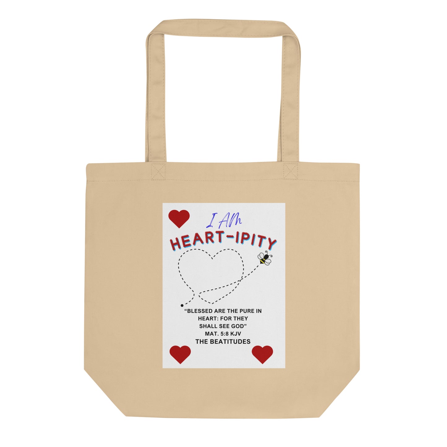 Eco Tote Bag-"I AM Heart-ipity" Color