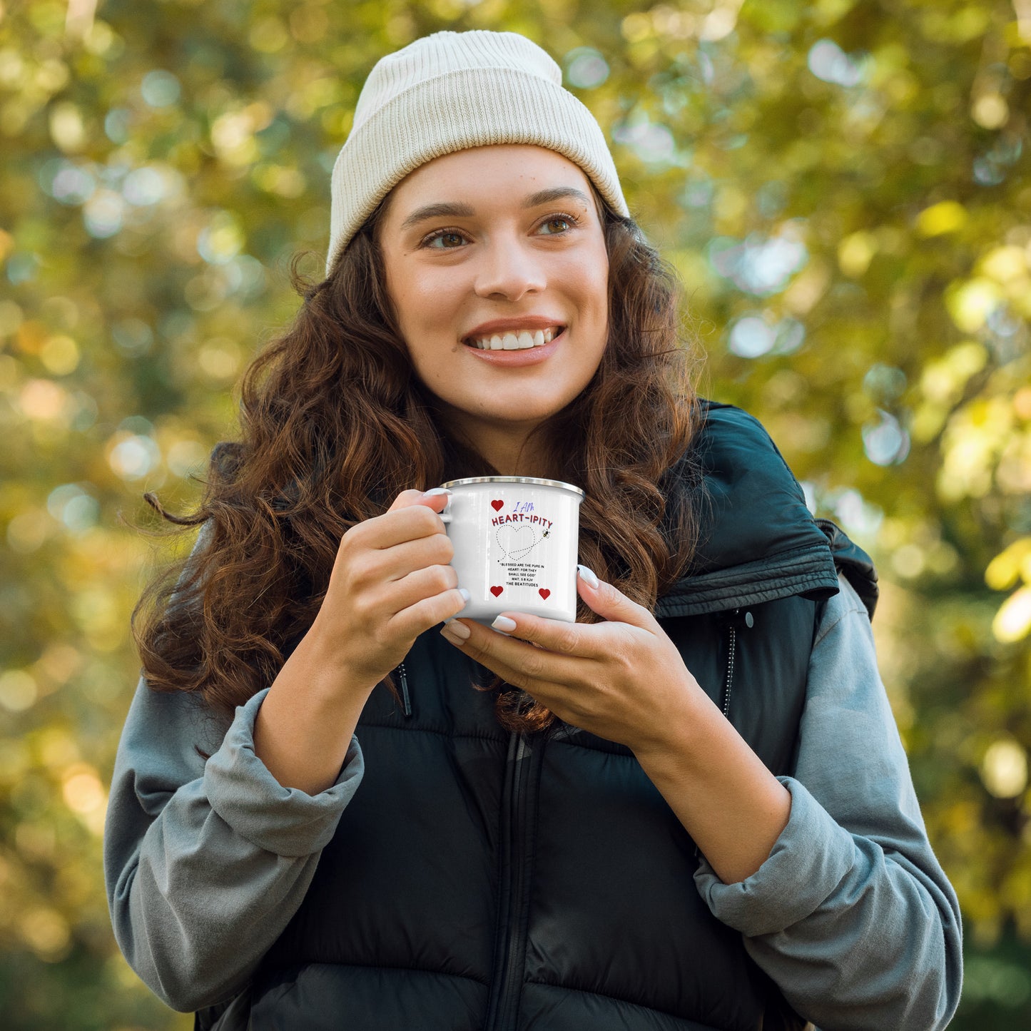 Enamel Mug-"Heart-ipity" Color