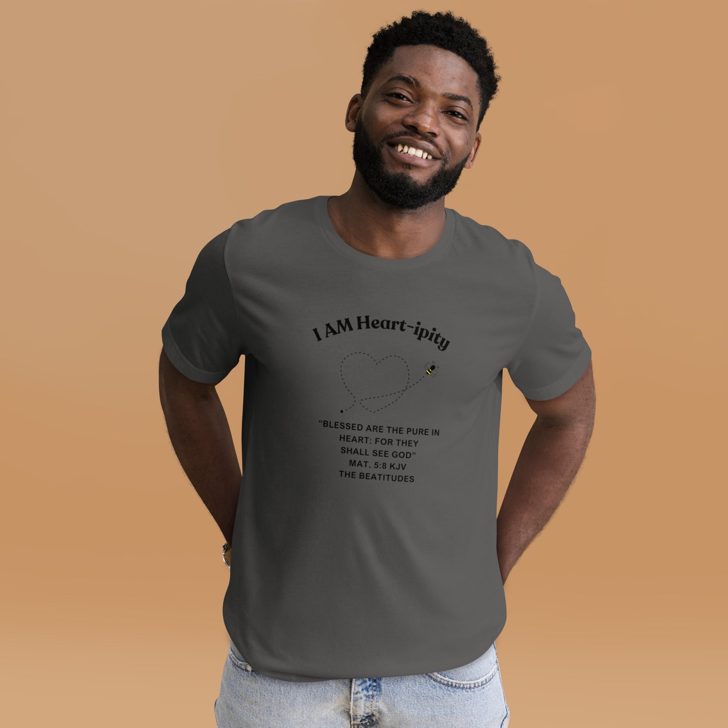 Unisex t-shirt "I AM Heart-ipity" B/W II