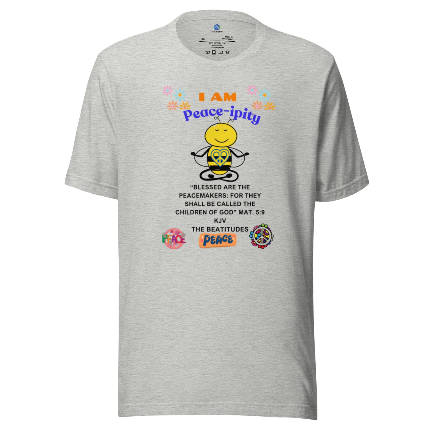 Unisex t-shirt-"I AM Peace-ipity" Color II