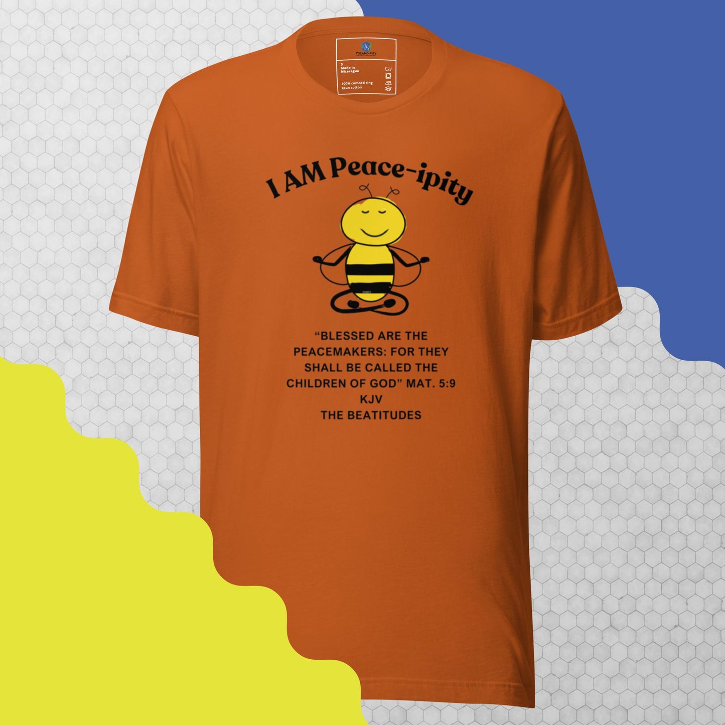 Unisex t-shirt "I AM Peace-ipity" B/W II