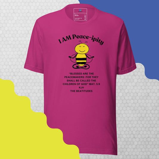 Unisex t-shirt "I AM Peace-ipity" B/W II