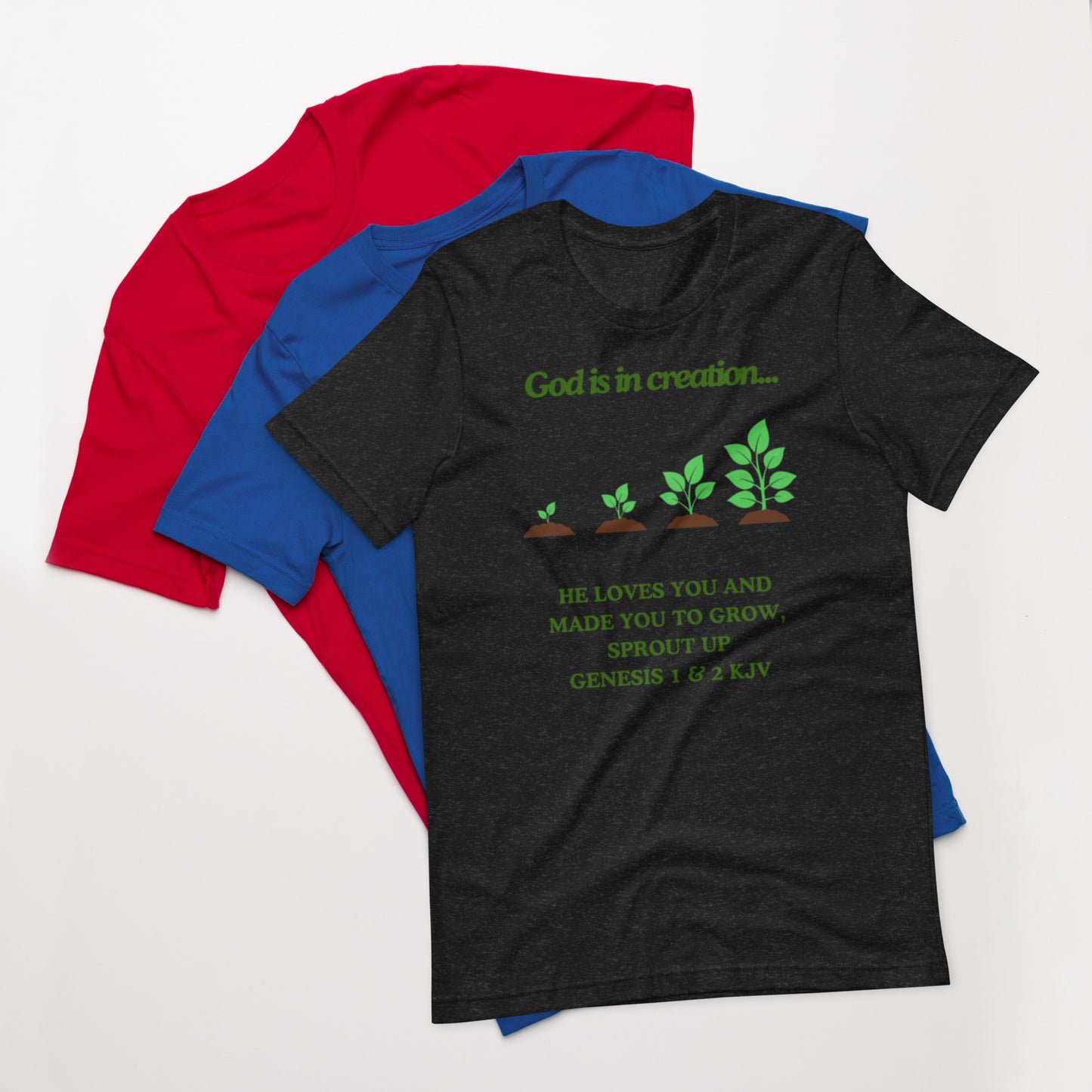 "God is in creation" Unisex t-shirt