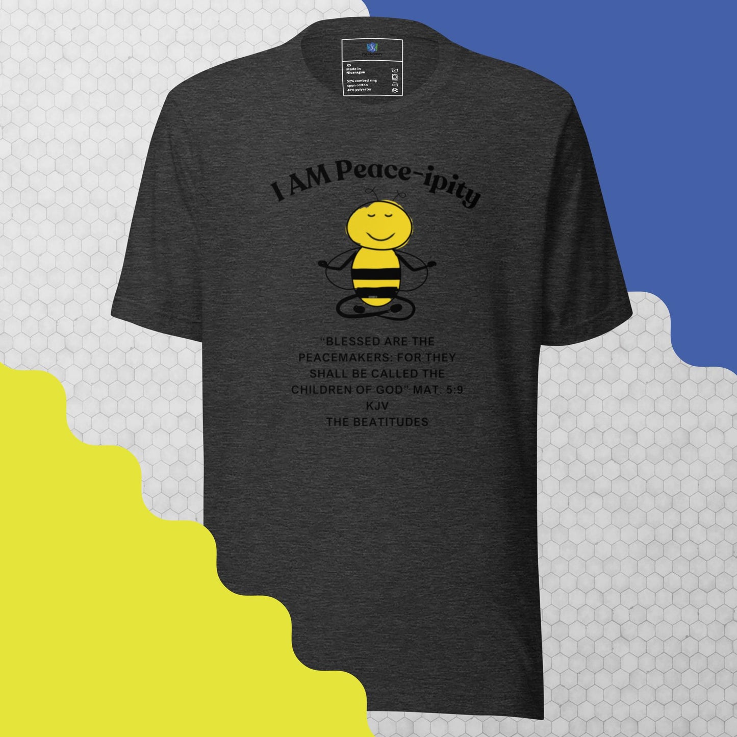 Unisex t-shirt "I AM Peace-ipity" B/W II