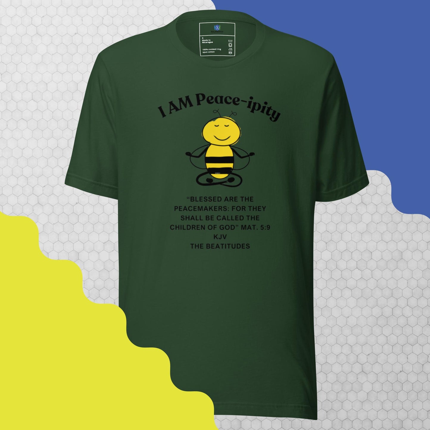 Unisex t-shirt "I AM Peace-ipity" B/W II