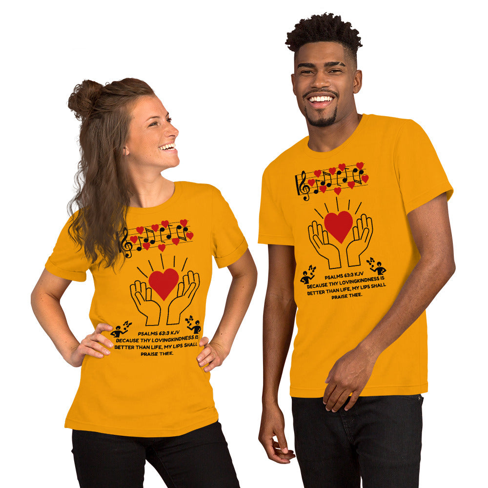 Unisex t-shirt-Love Praise