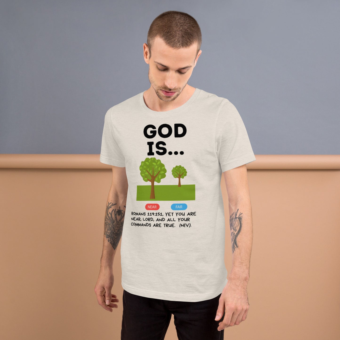 God is near Unisex t-shirt