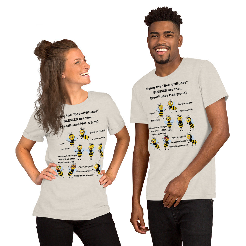 Unisex t-shirt "Being the Bee-attitudes" Adult