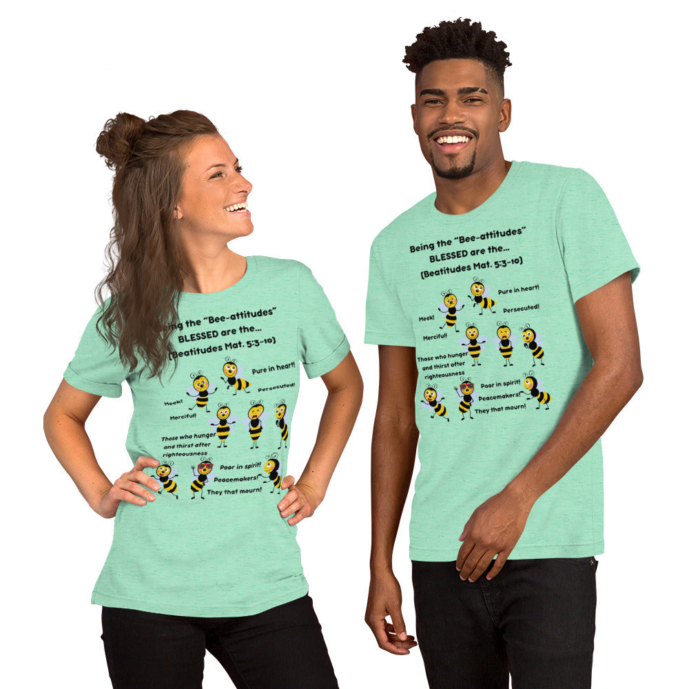 Unisex t-shirt "Being the Bee-attitudes" Adult