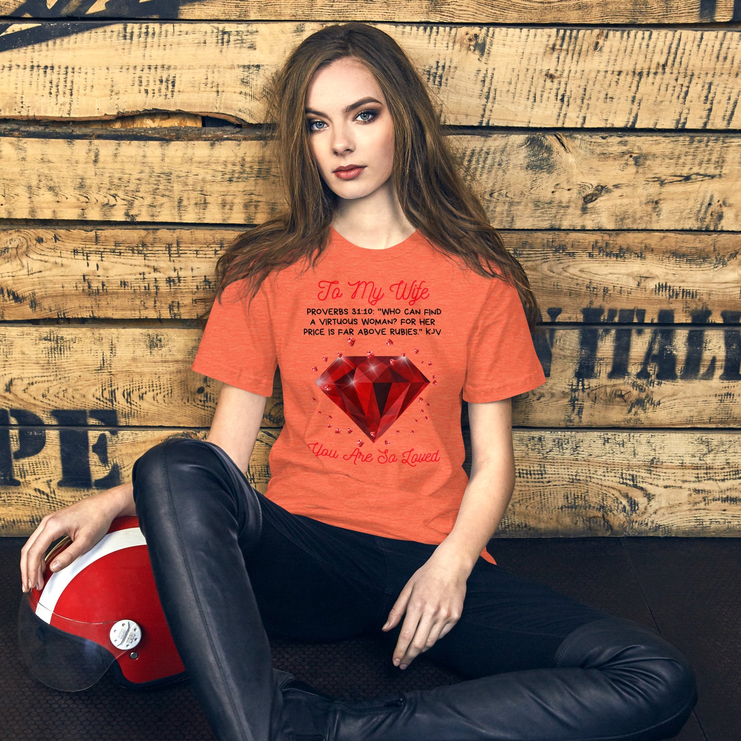 To My Wife "Rubies" Unisex t-shirt