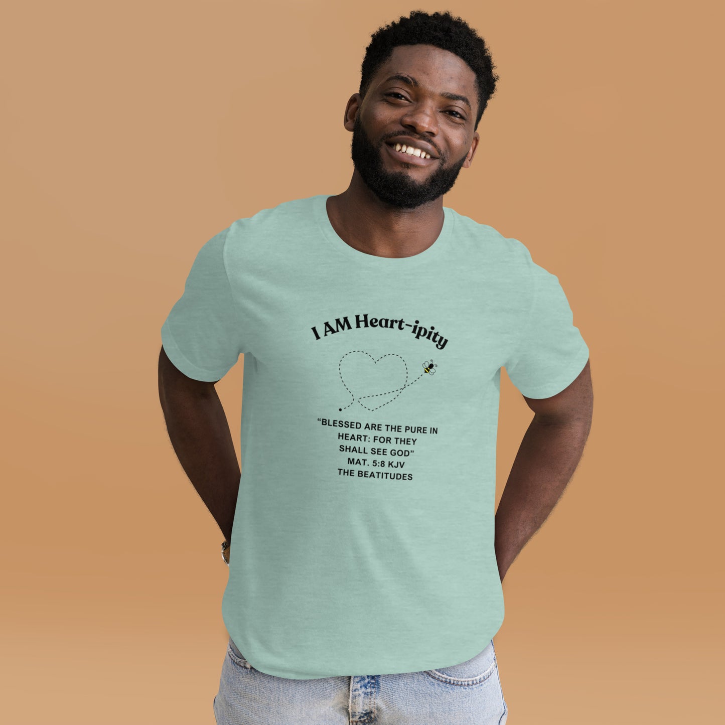 Unisex t-shirt "I AM Heart-ipity" B/W II