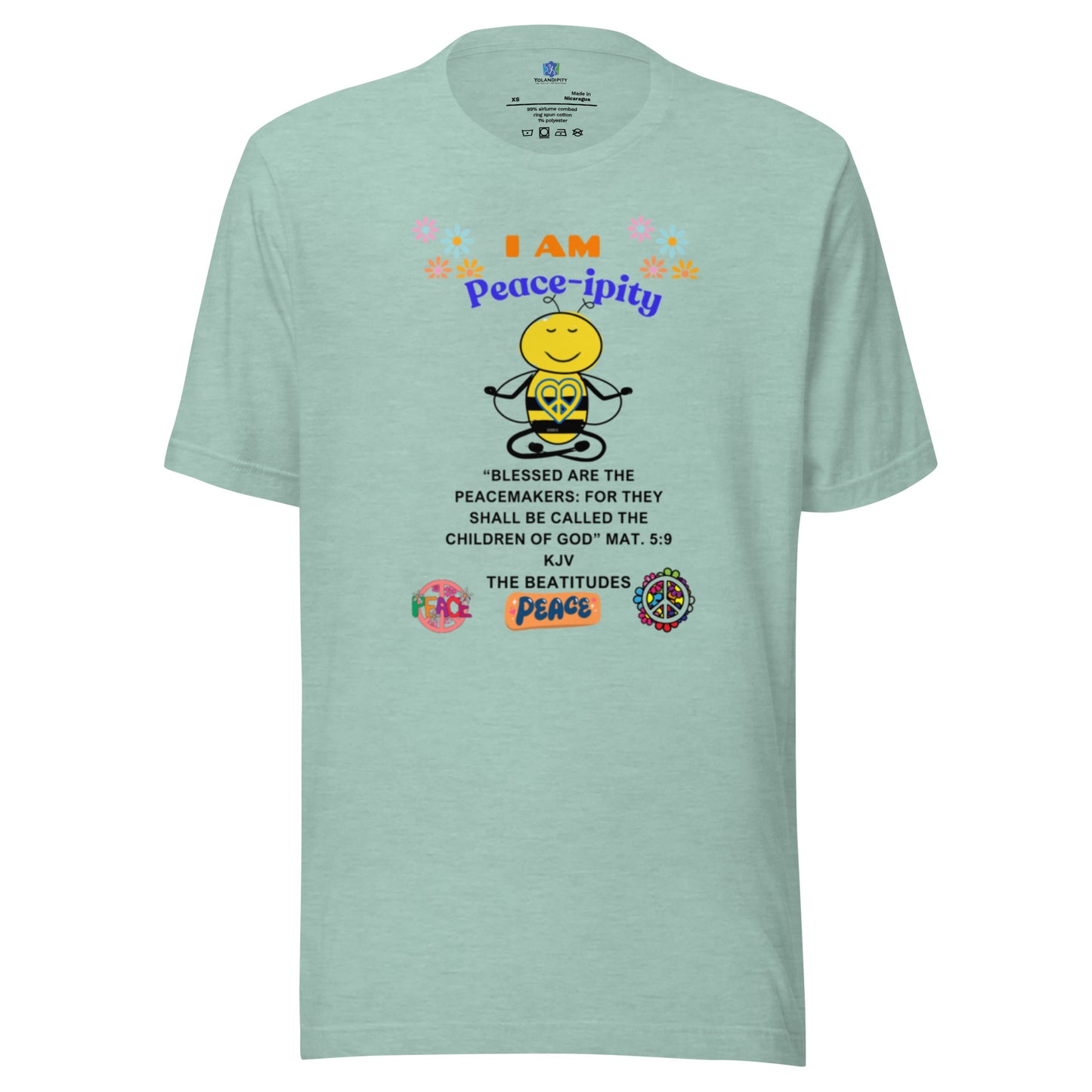 Unisex t-shirt-"I AM Peace-ipity" Color II