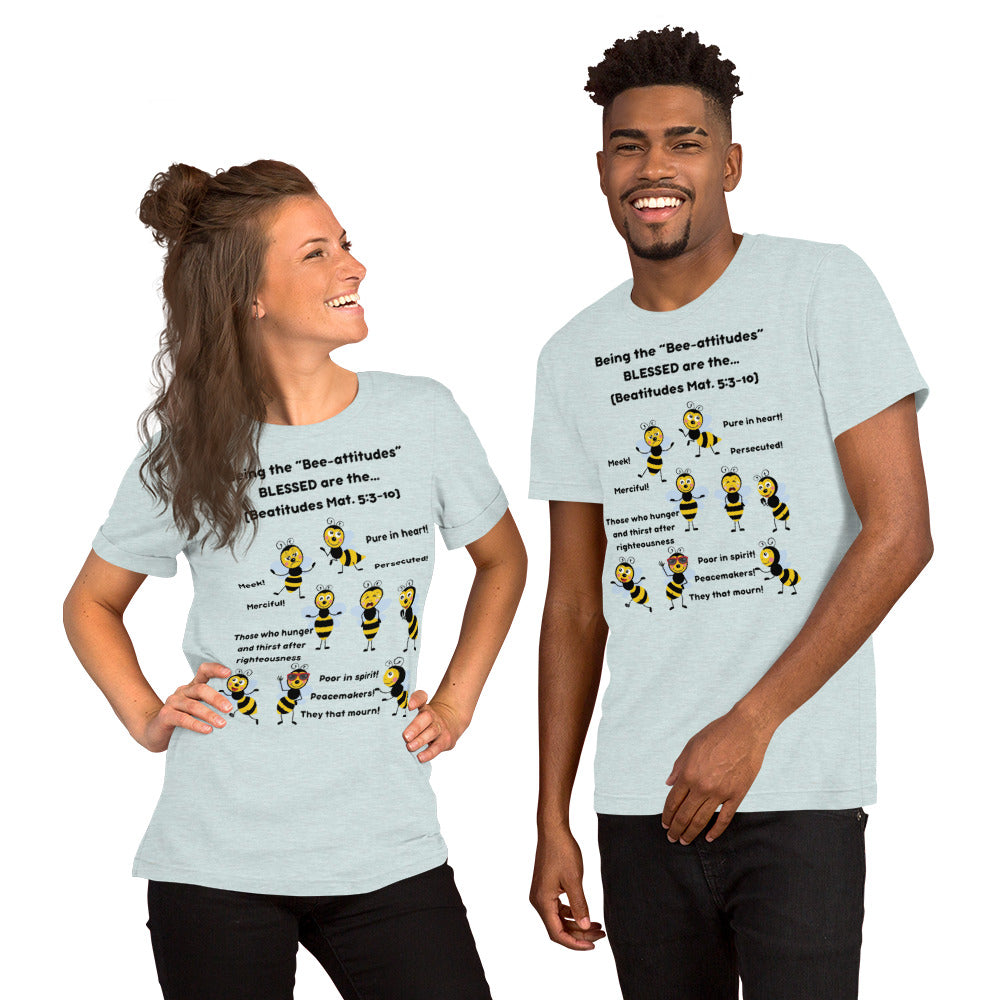 Unisex t-shirt "Being the Bee-attitudes" Adult