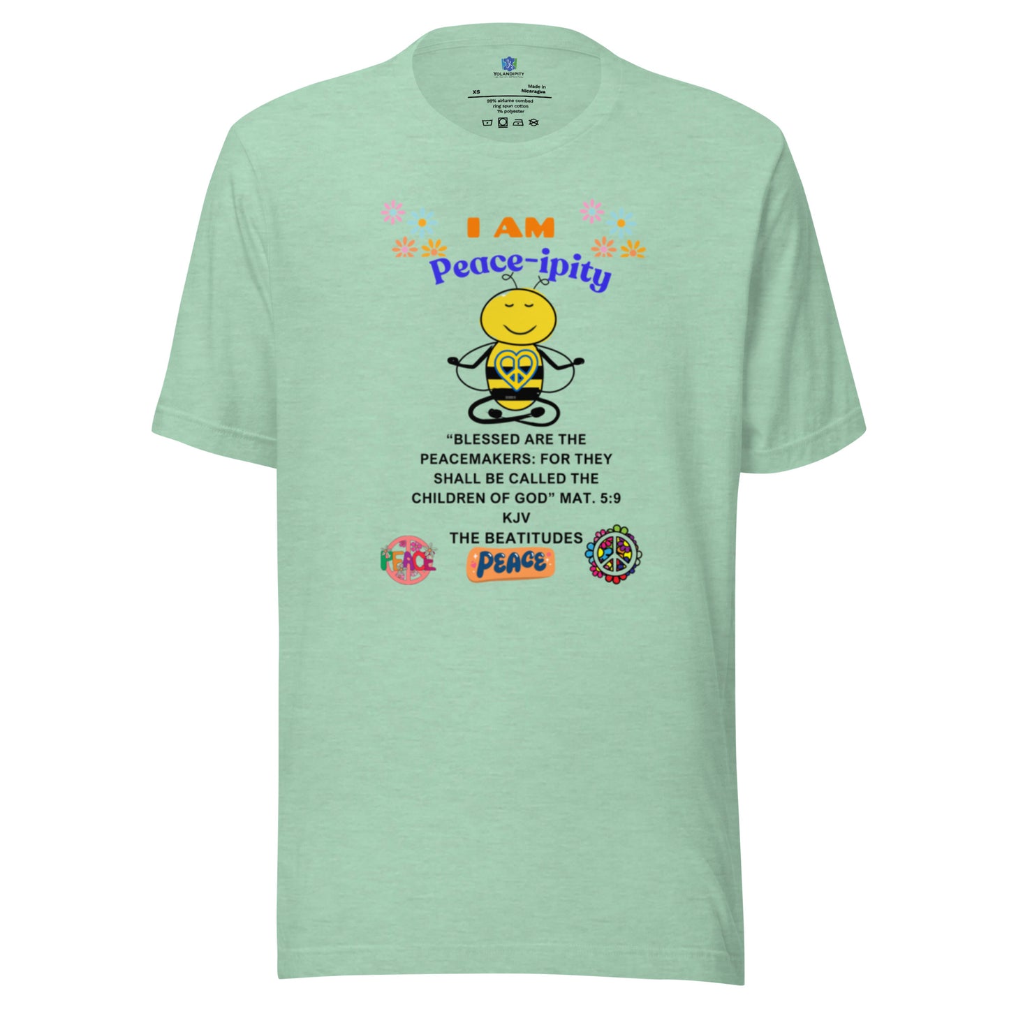 Unisex t-shirt-"I AM Peace-ipity" Color II