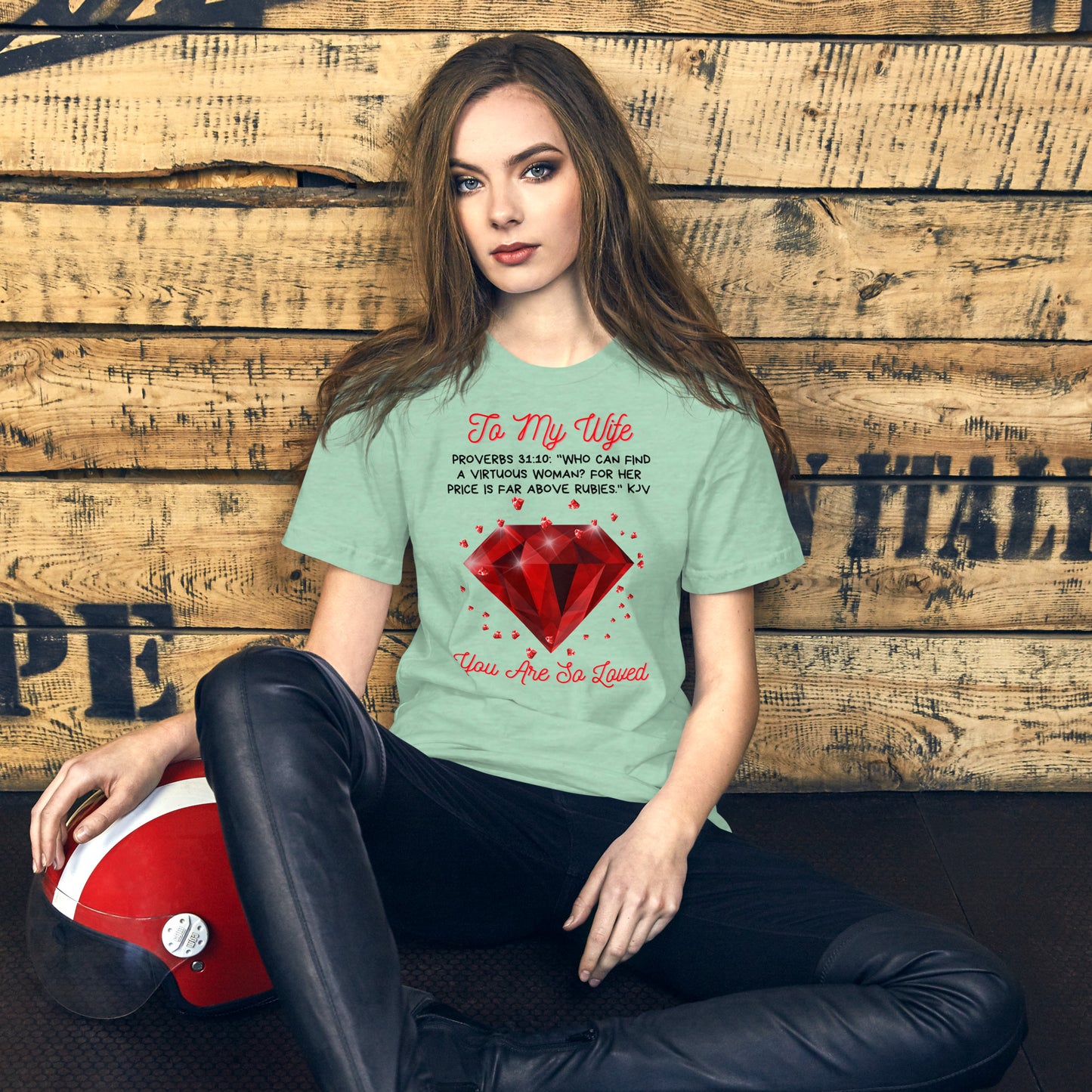 To My Wife "Rubies" Unisex t-shirt