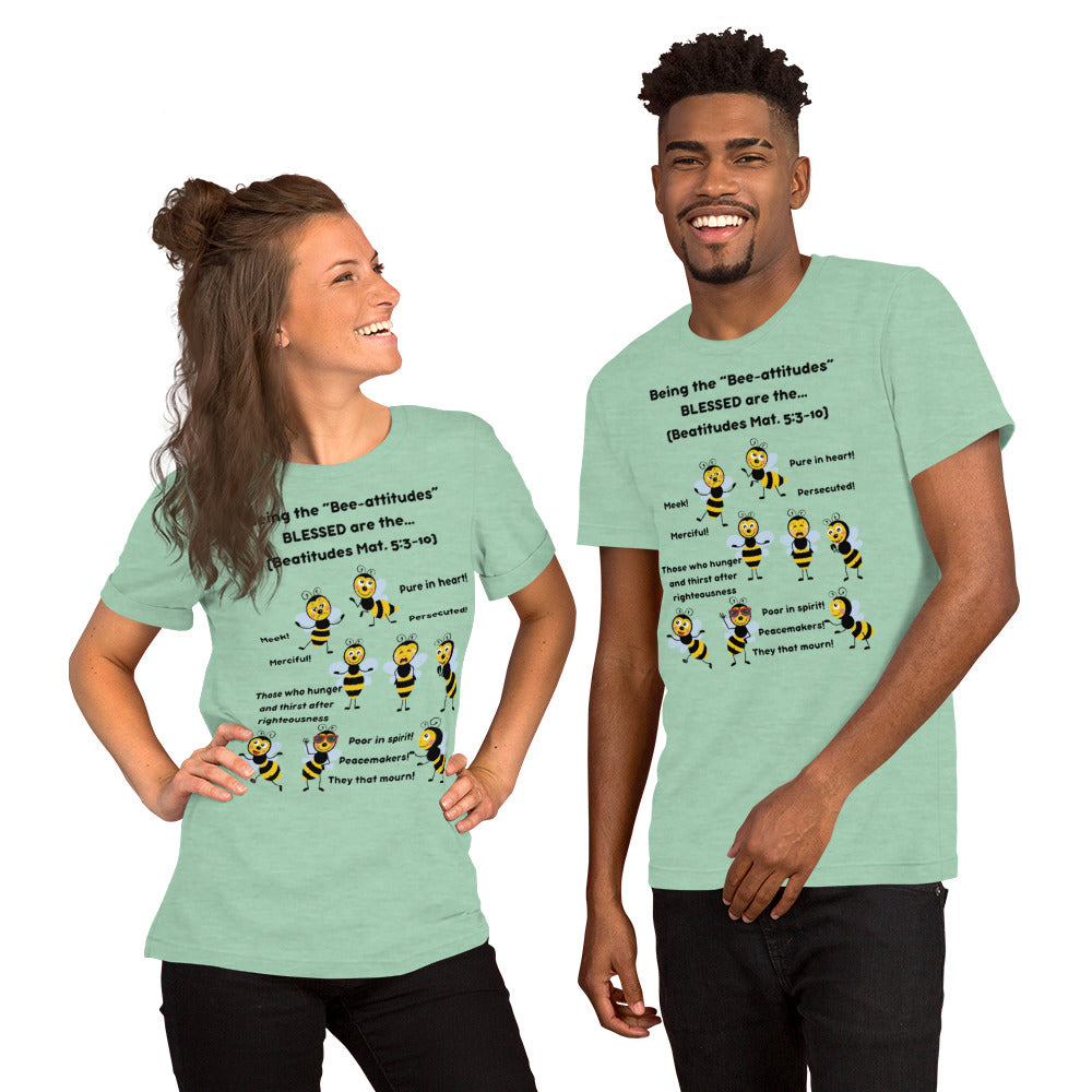 Unisex t-shirt "Being the Bee-attitudes" Adult