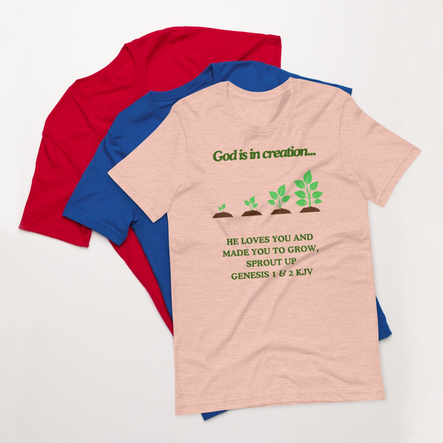 "God is in creation" Unisex t-shirt