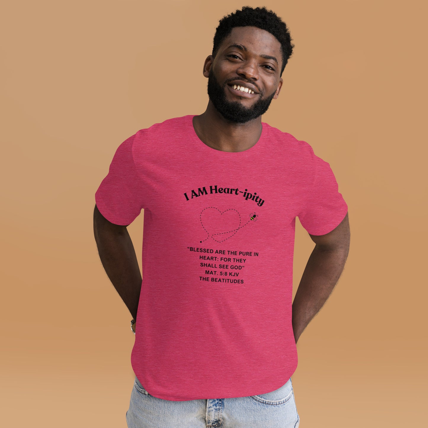 Unisex t-shirt "I AM Heart-ipity" B/W II