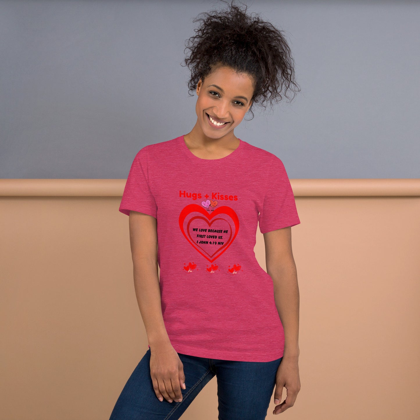 Hugs and Kisses Unisex t-shirt-Love Series