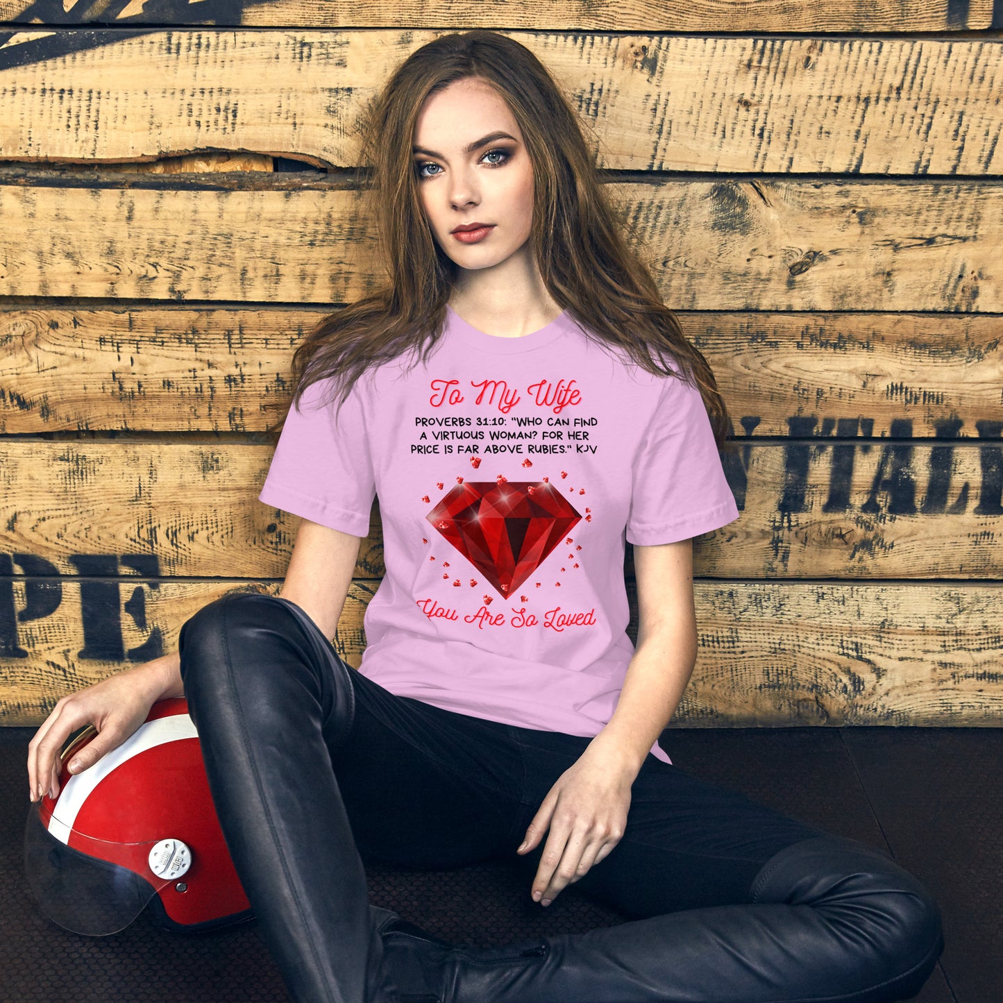 To My Wife "Rubies" Unisex t-shirt