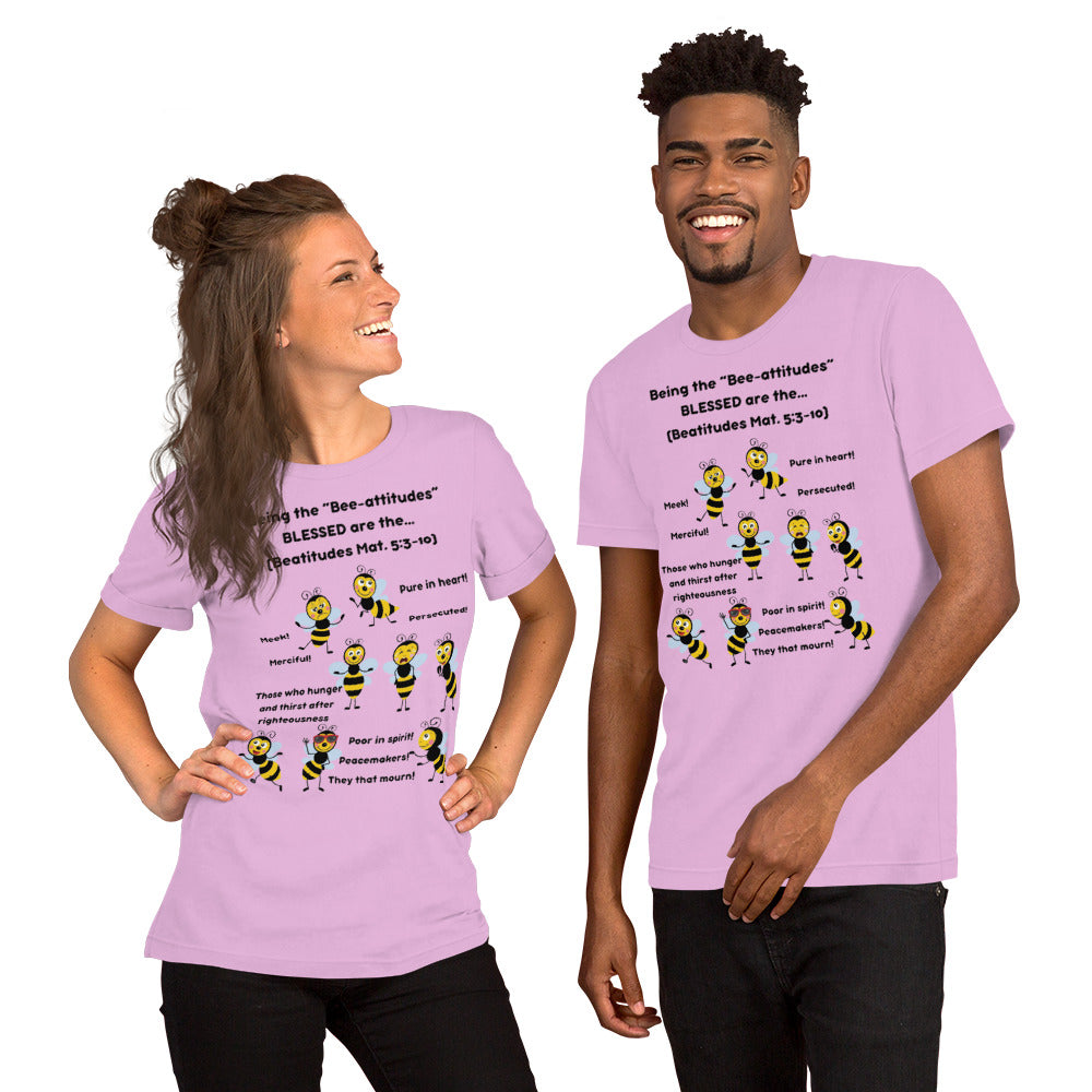 Unisex t-shirt "Being the Bee-attitudes" Adult