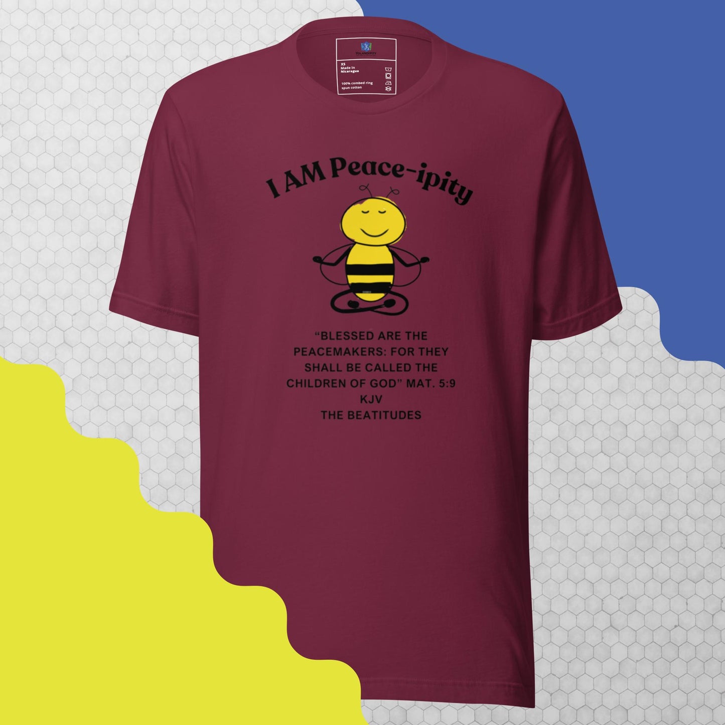 Unisex t-shirt "I AM Peace-ipity" B/W II