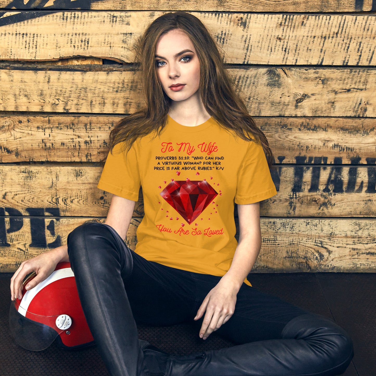 To My Wife "Rubies" Unisex t-shirt