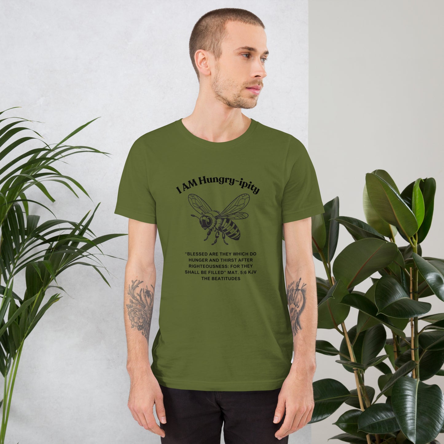 Unisex t-shirt "I AM Hungry-ipity" BW II