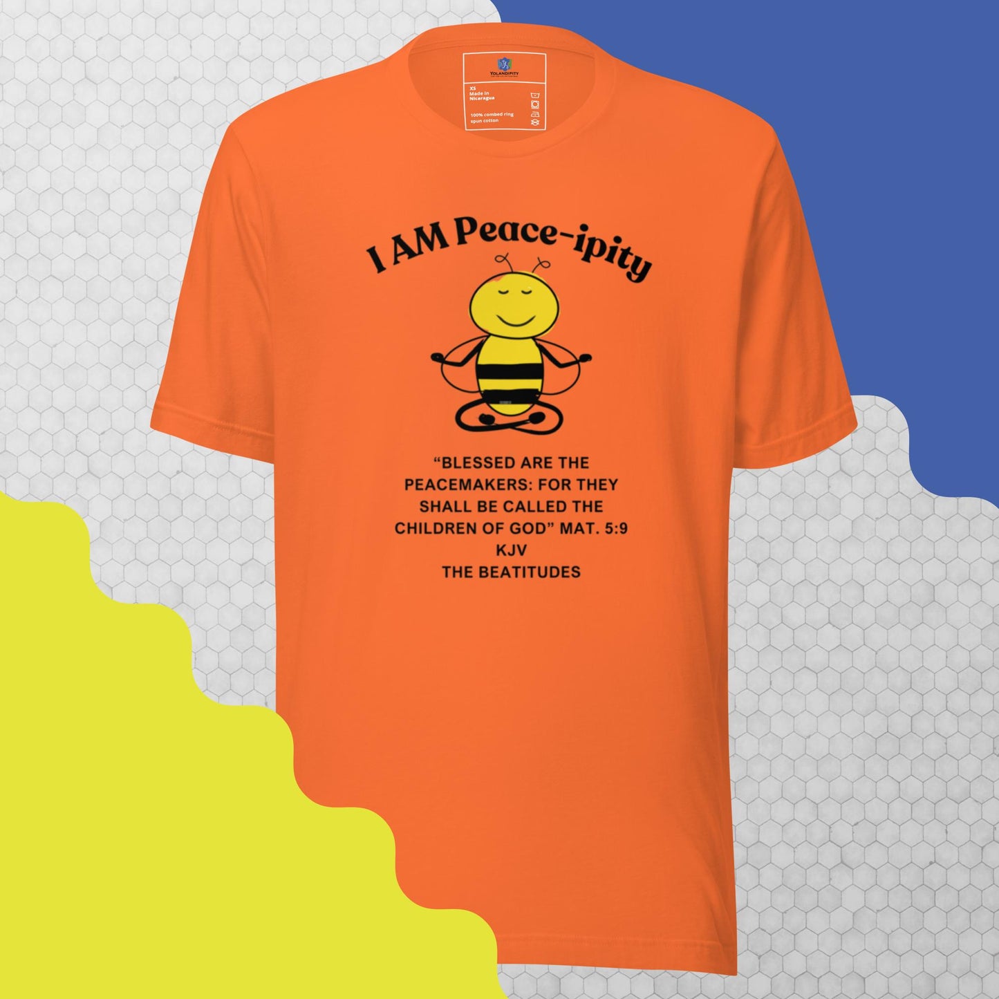 Unisex t-shirt "I AM Peace-ipity" B/W II