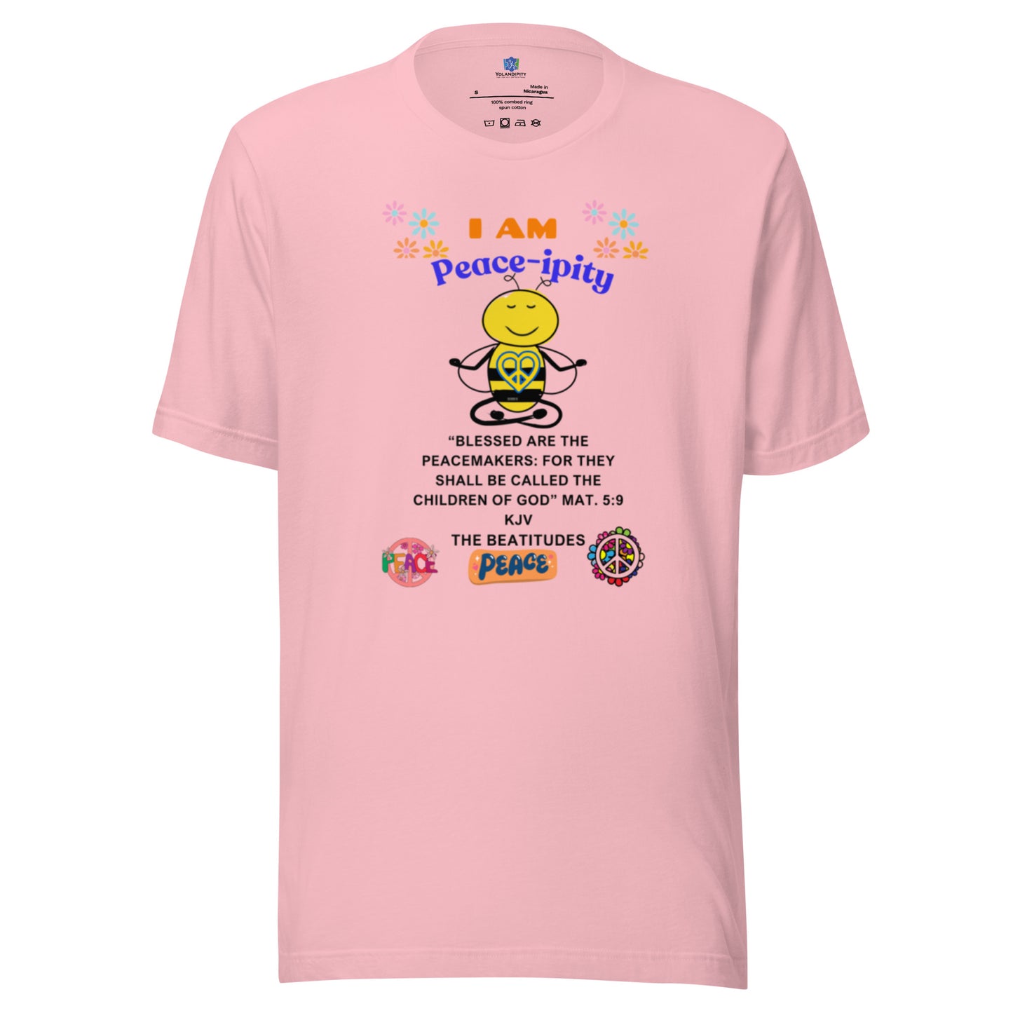 Unisex t-shirt-"I AM Peace-ipity" Color II