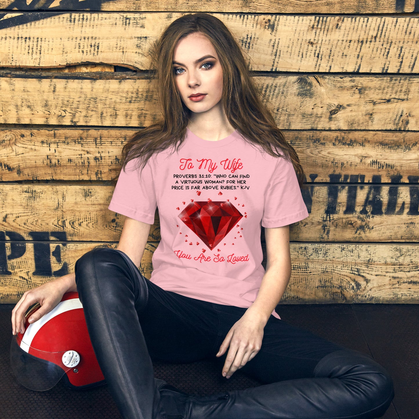 To My Wife "Rubies" Unisex t-shirt