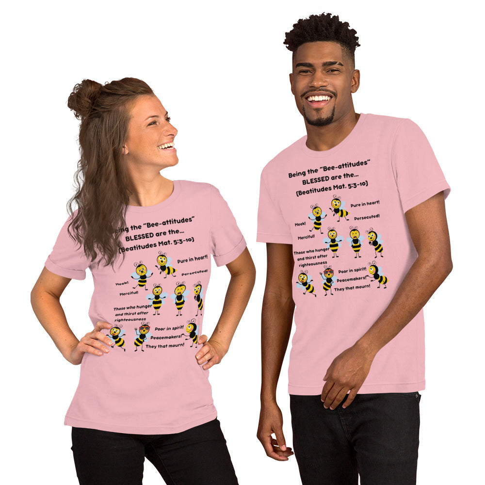 Unisex t-shirt "Being the Bee-attitudes" Adult