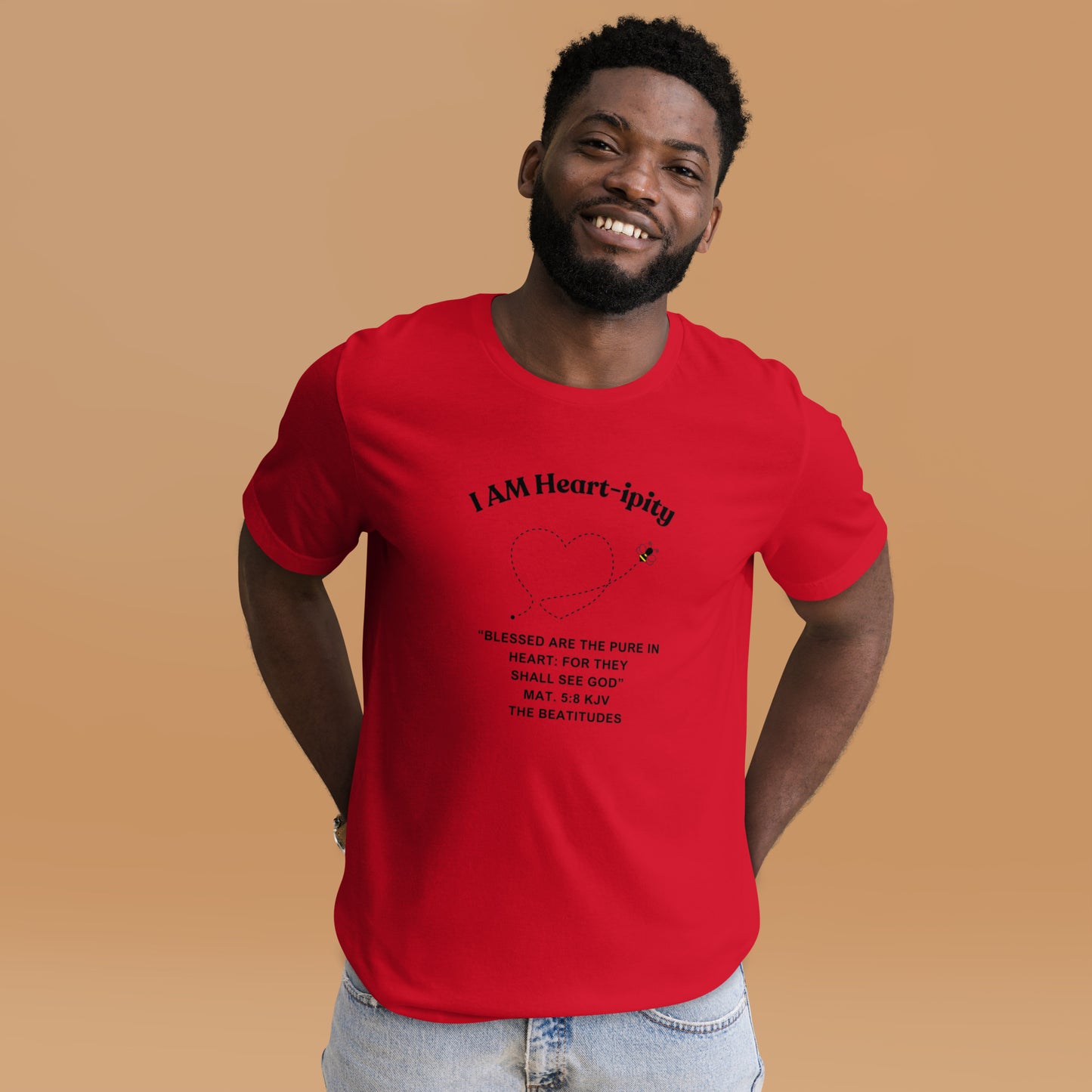 Unisex t-shirt "I AM Heart-ipity" B/W II