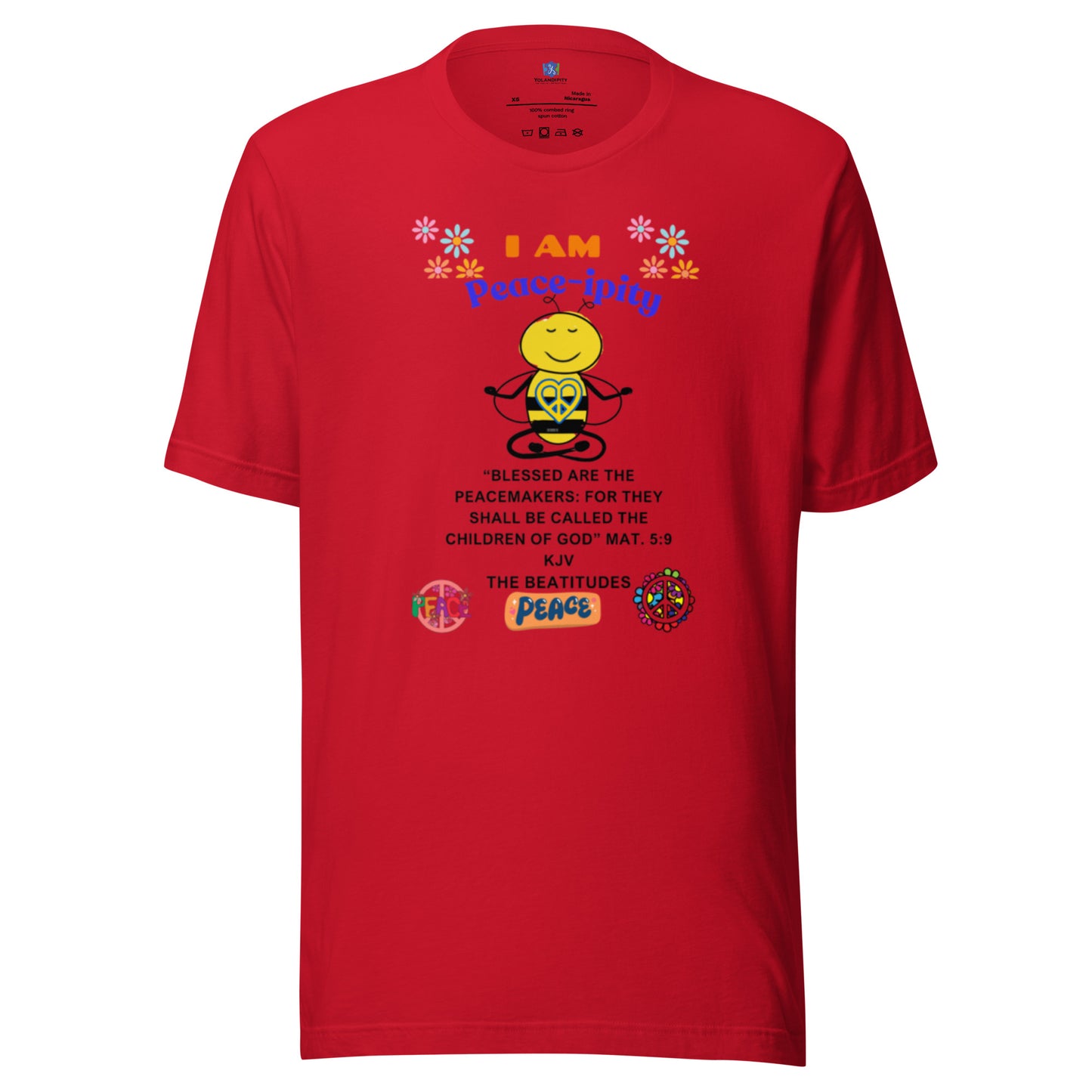Unisex t-shirt-"I AM Peace-ipity" Color II