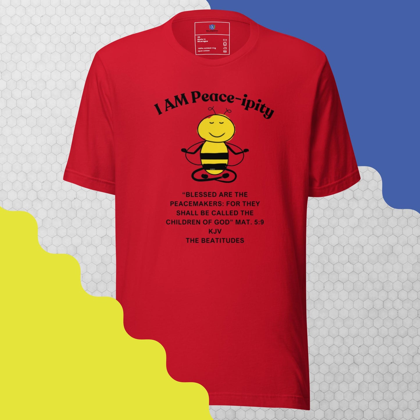 Unisex t-shirt "I AM Peace-ipity" B/W II