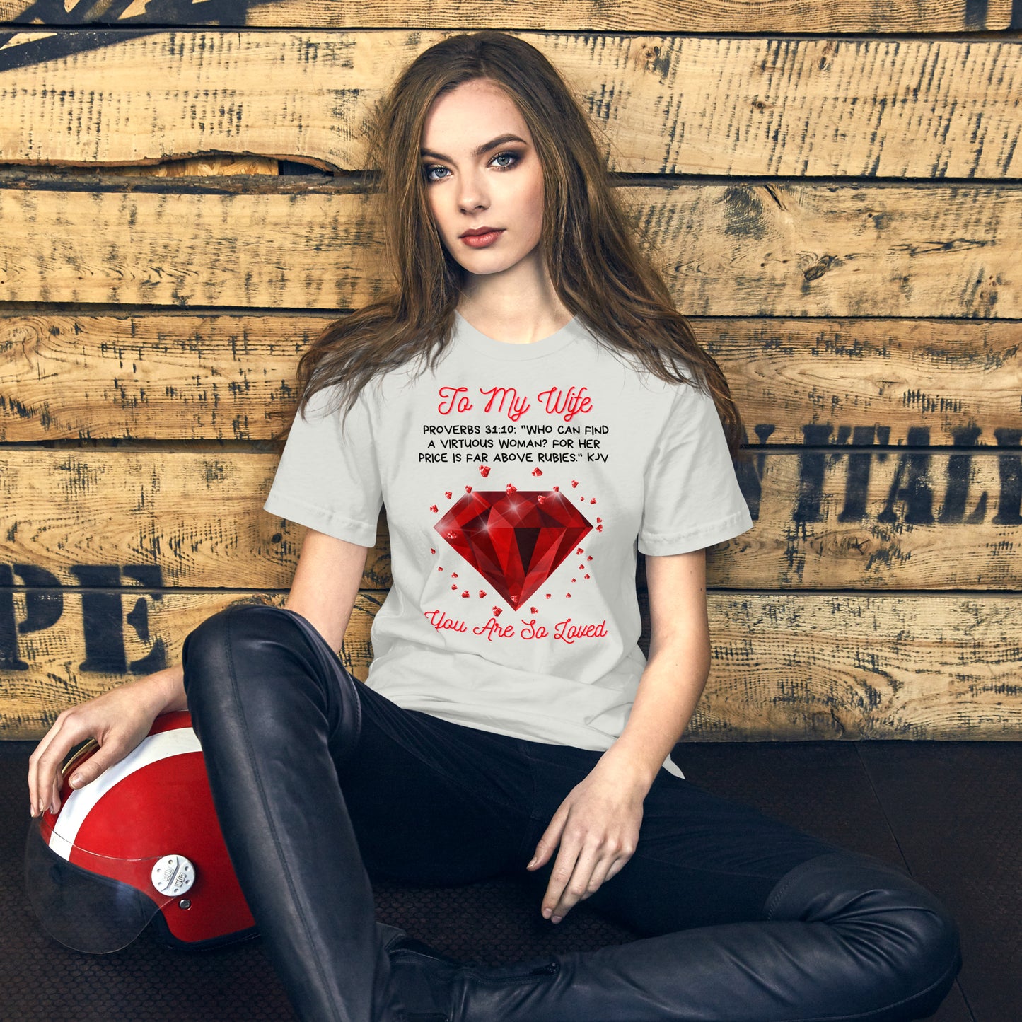 To My Wife "Rubies" Unisex t-shirt