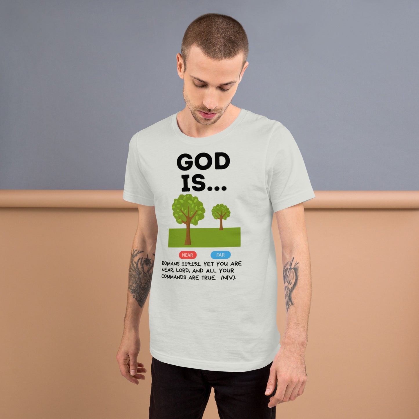 God is near Unisex t-shirt