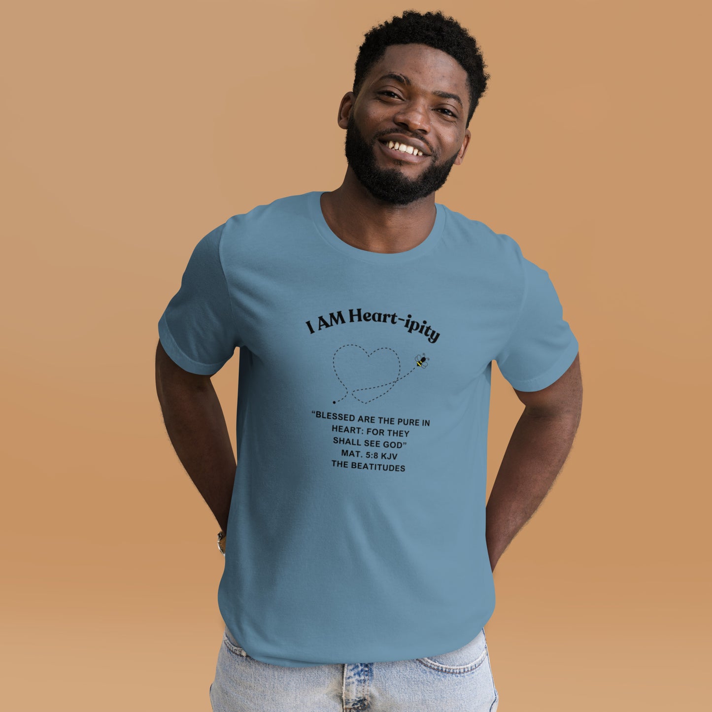 Unisex t-shirt "I AM Heart-ipity" B/W II