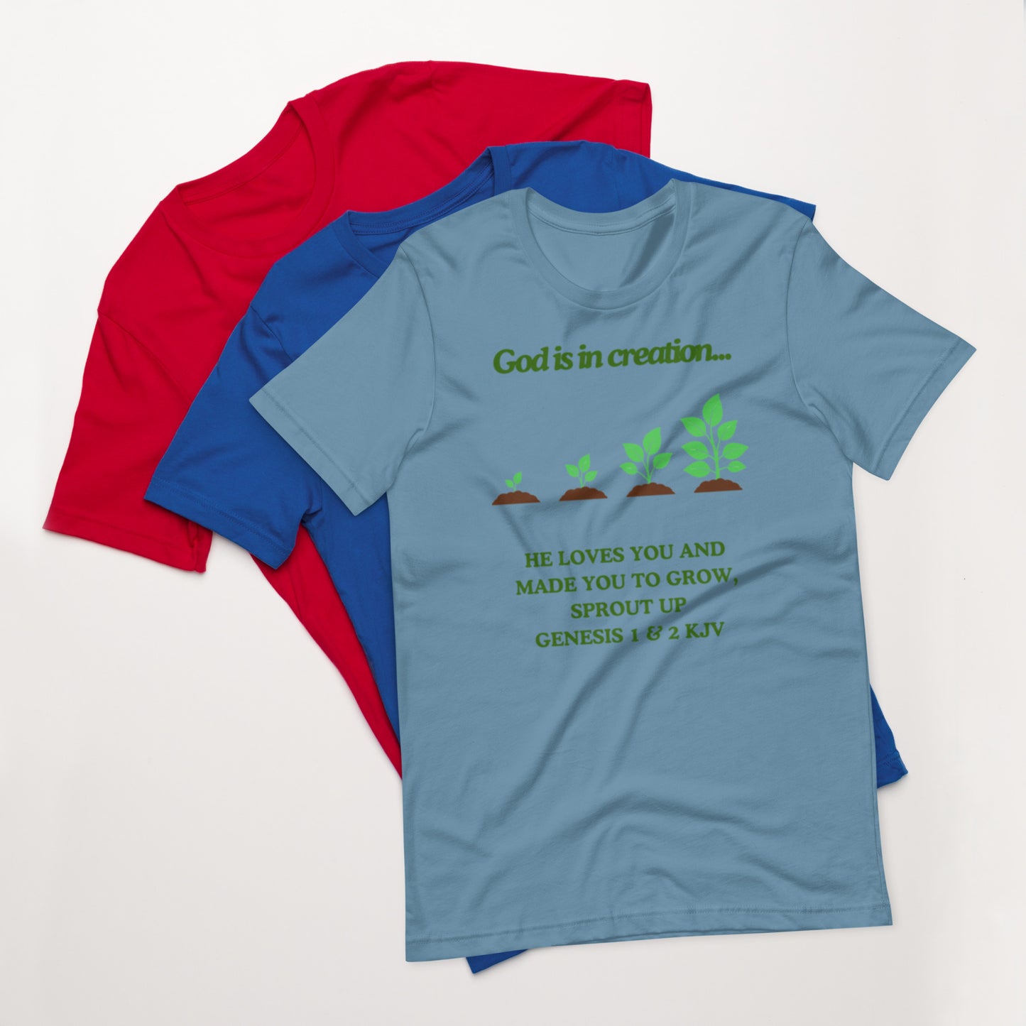 "God is in creation" Unisex t-shirt
