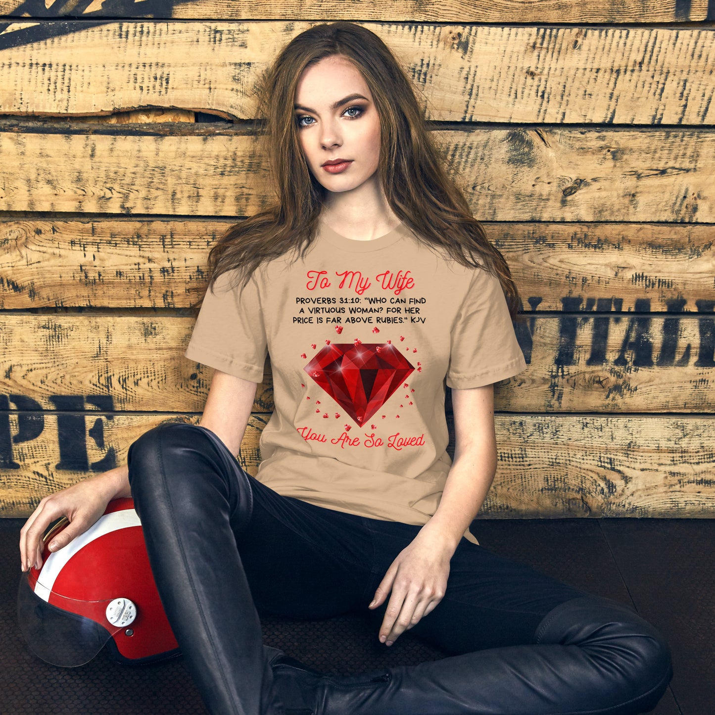 To My Wife "Rubies" Unisex t-shirt