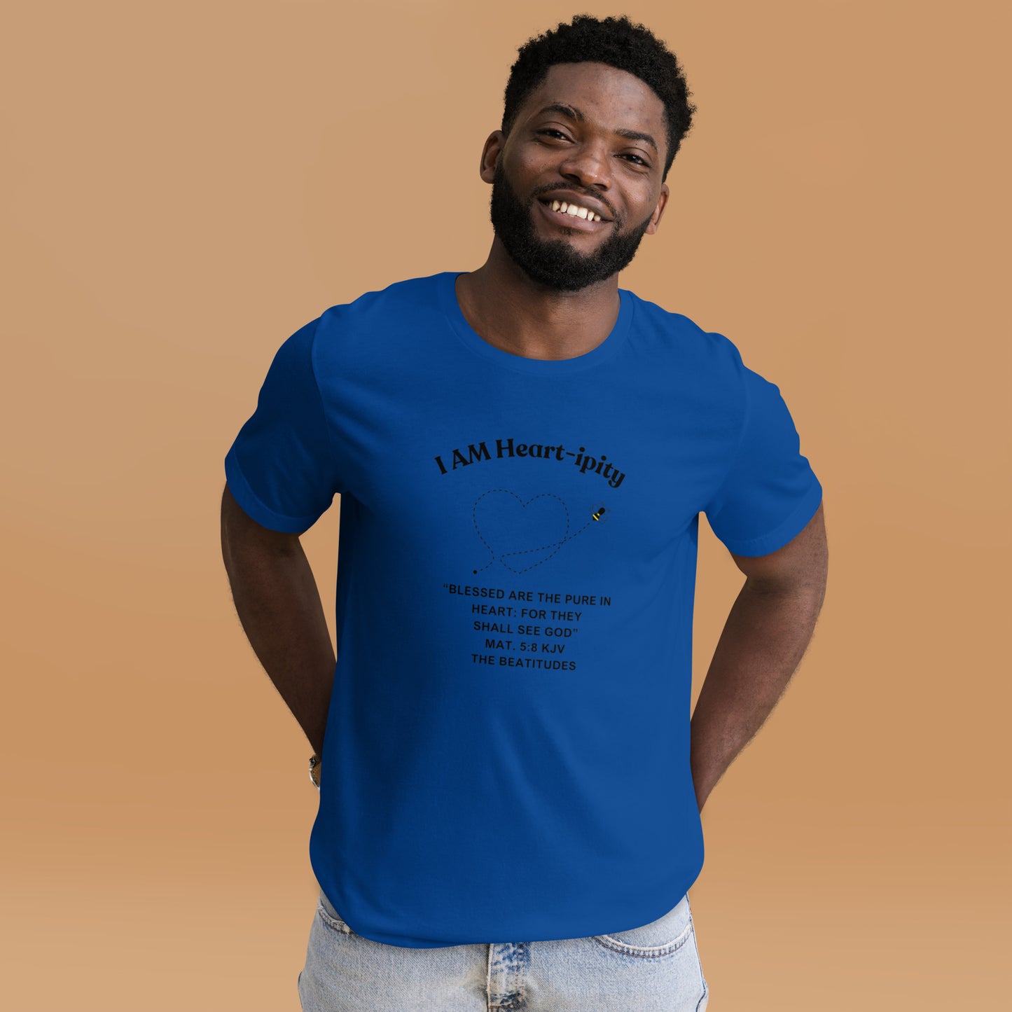 Unisex t-shirt "I AM Heart-ipity" B/W II
