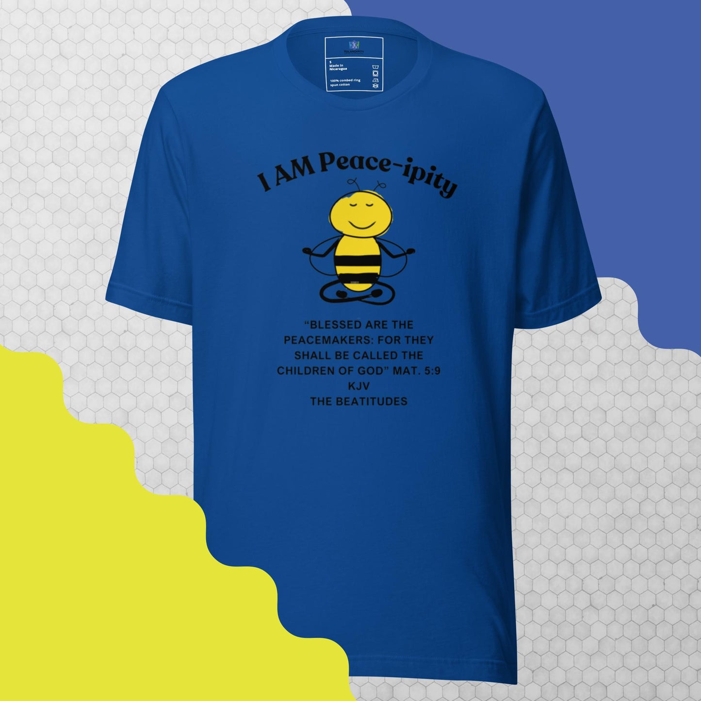 Unisex t-shirt "I AM Peace-ipity" B/W II