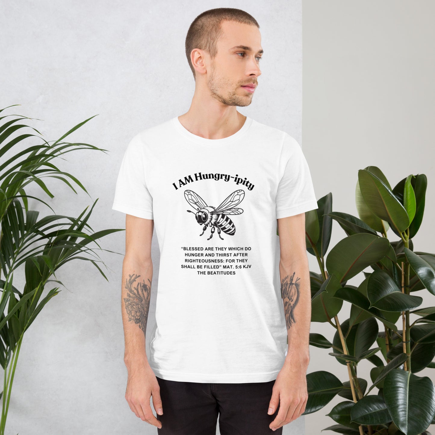 Unisex t-shirt "I AM Hungry-ipity" BW II
