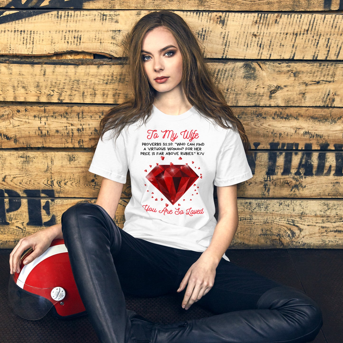 To My Wife "Rubies" Unisex t-shirt