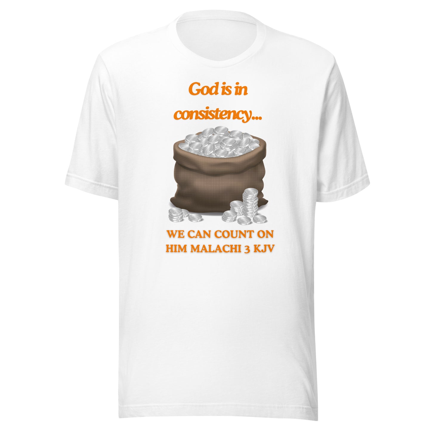 "God is in consistency" Unisex t-shirt