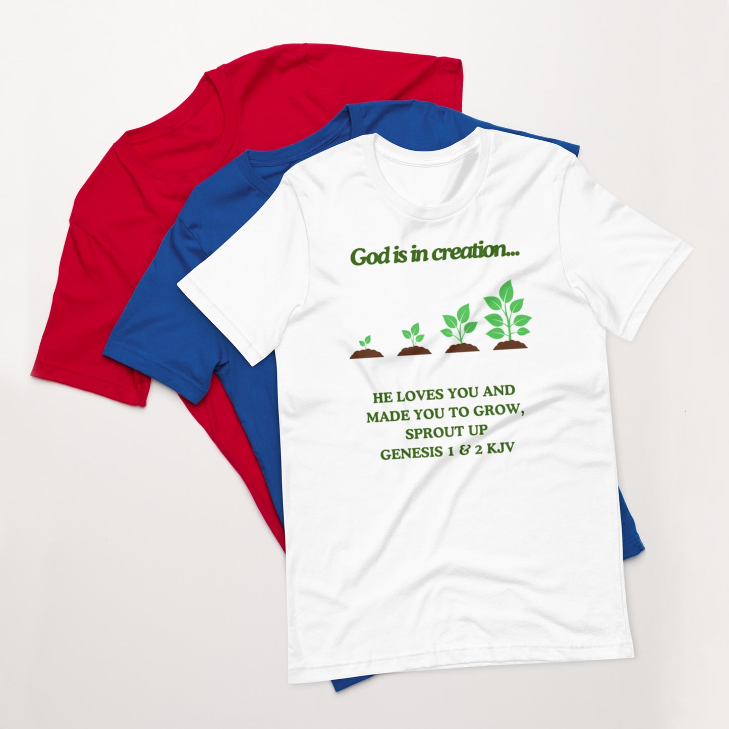 "God is in creation" Unisex t-shirt