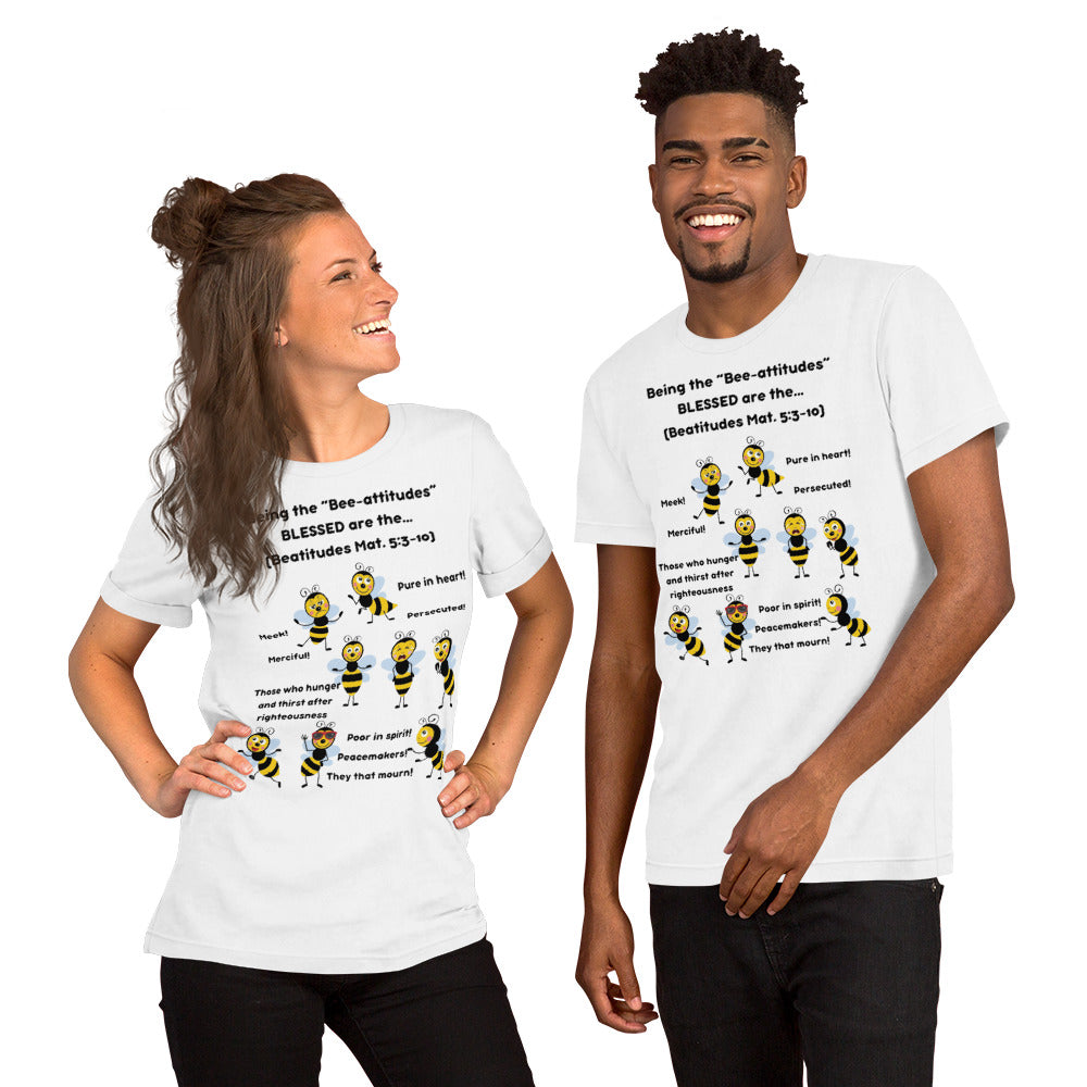 Unisex t-shirt "Being the Bee-attitudes" Adult