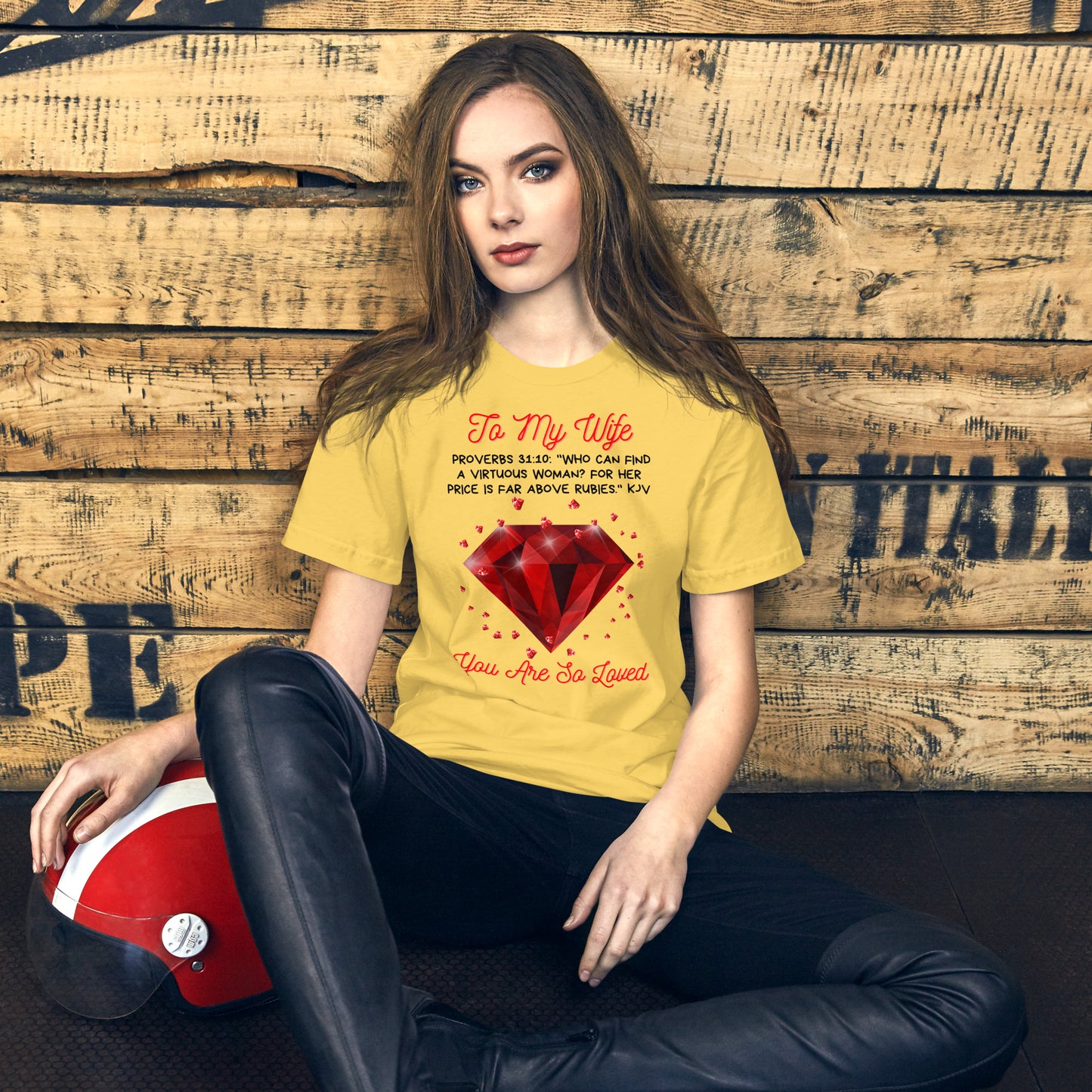 To My Wife "Rubies" Unisex t-shirt